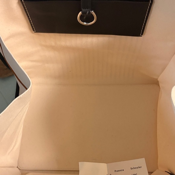 Proenza Schouler White Label Morris Large Striped Tote - Picture 14 of 16
